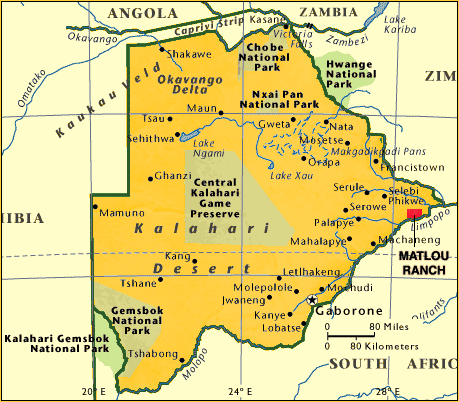 a map of botswana. The majority of the Fund#39;s